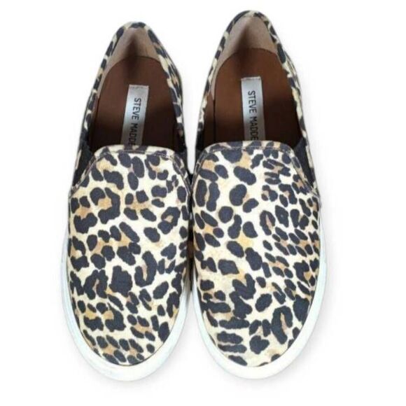STEVE MADDEN SAFARI LEOPARD PRINT SNEAKERS SZ.6 EUC - Picture 3 of 10
